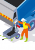 Distribuer mécaniquement les enrobés depuis un camion-benne